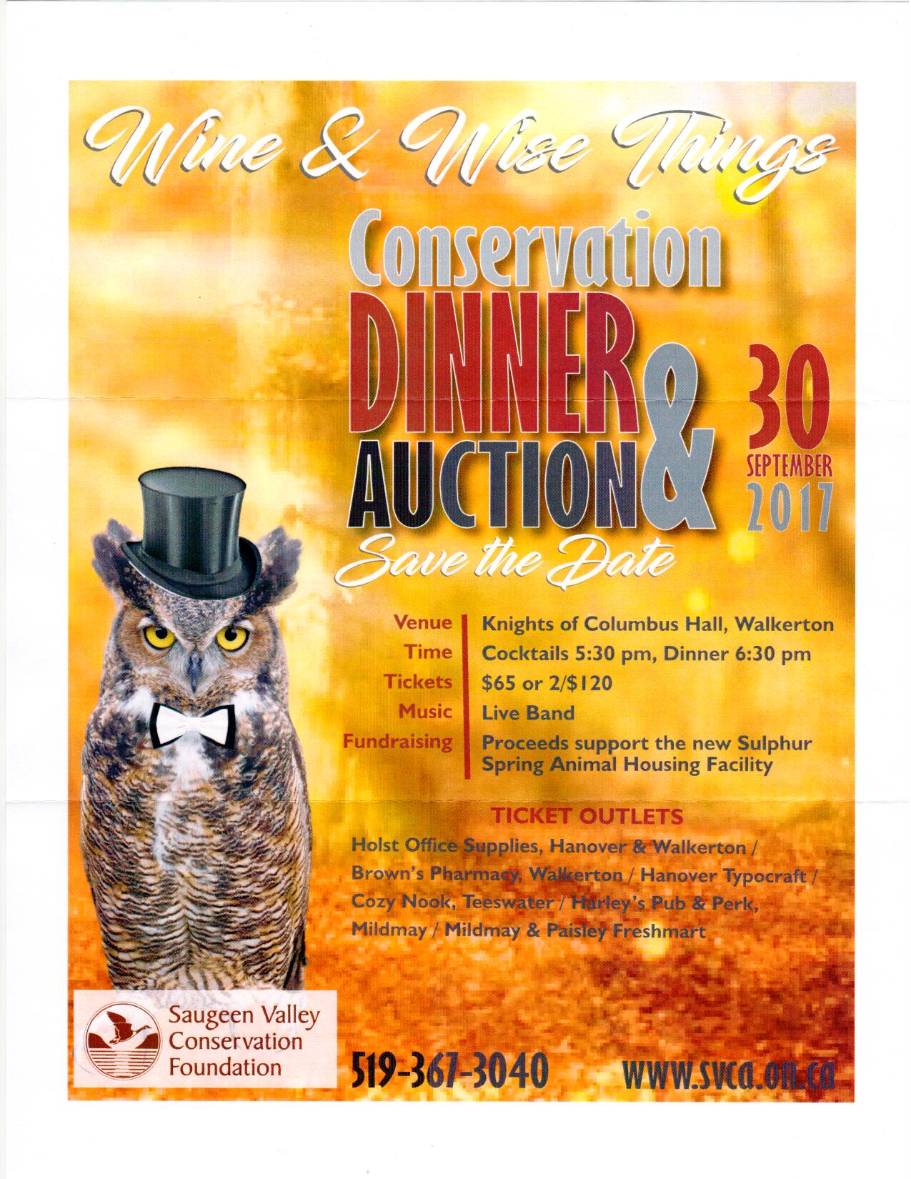 SVCA Conservation Dinner and Auction